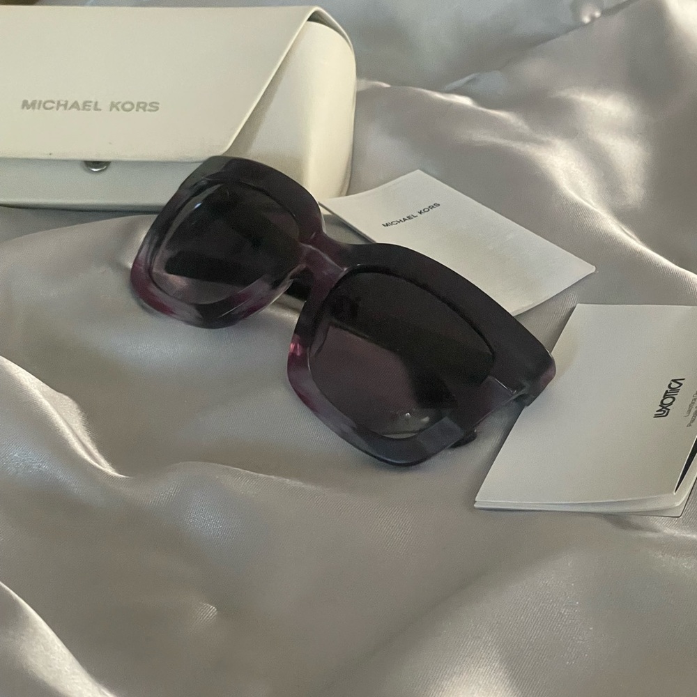 Michael Kors purple square Sunglasses